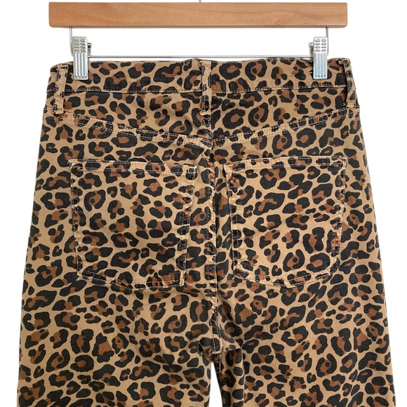 BODEN Leopard Animal Print Mid Rise Slim Leg Jeans Brown - Picture 13 of 14